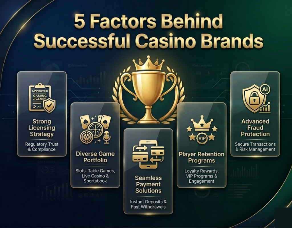 Top factors behind successful casino brands