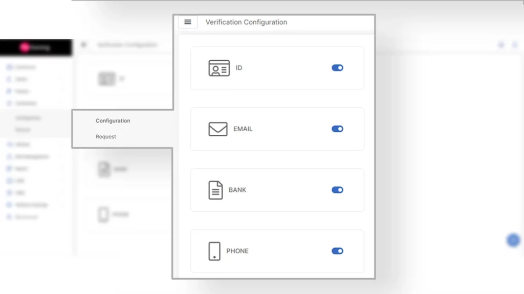 Player Verification module of PieGaming's PAM software