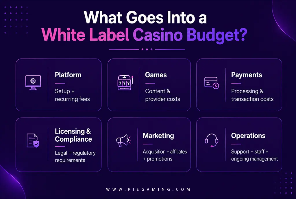 White label casino software cost