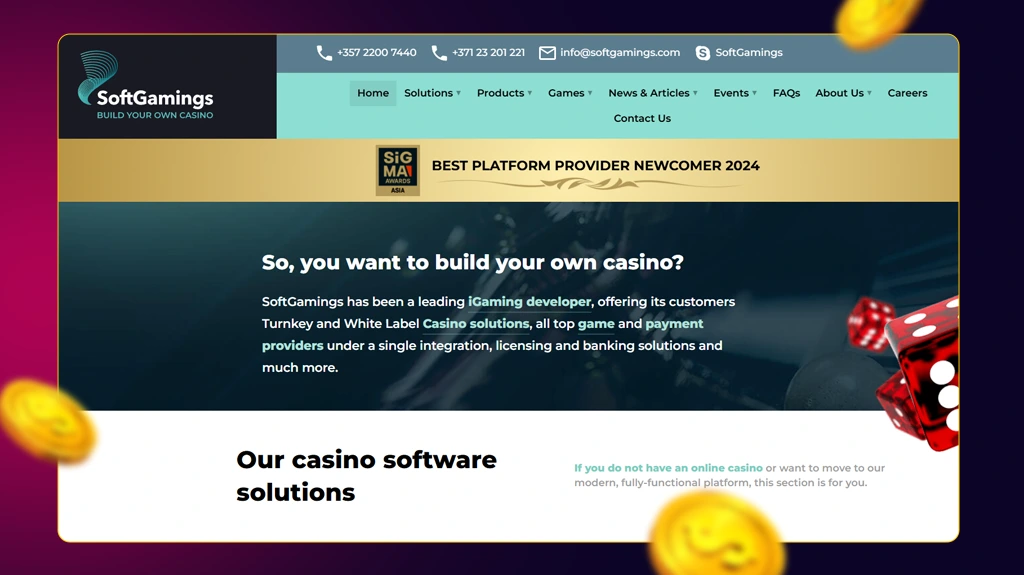 softgamings White-label Casino Software Provider