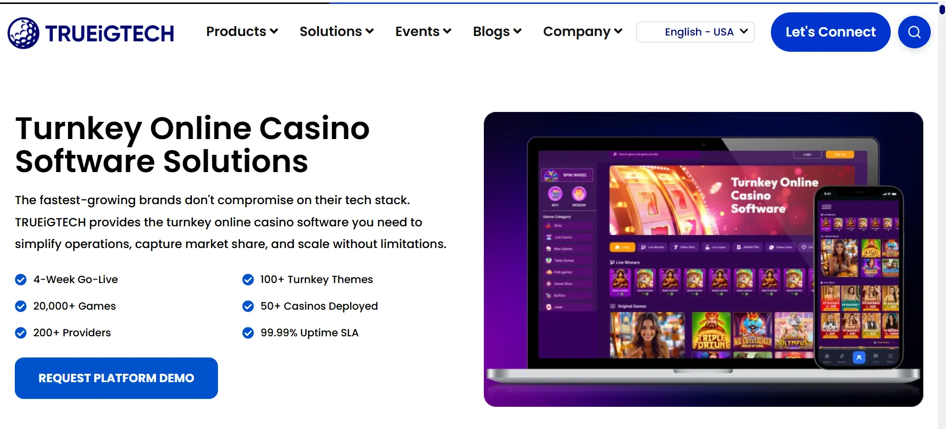 TrueiGTech Turnkey casino software provider