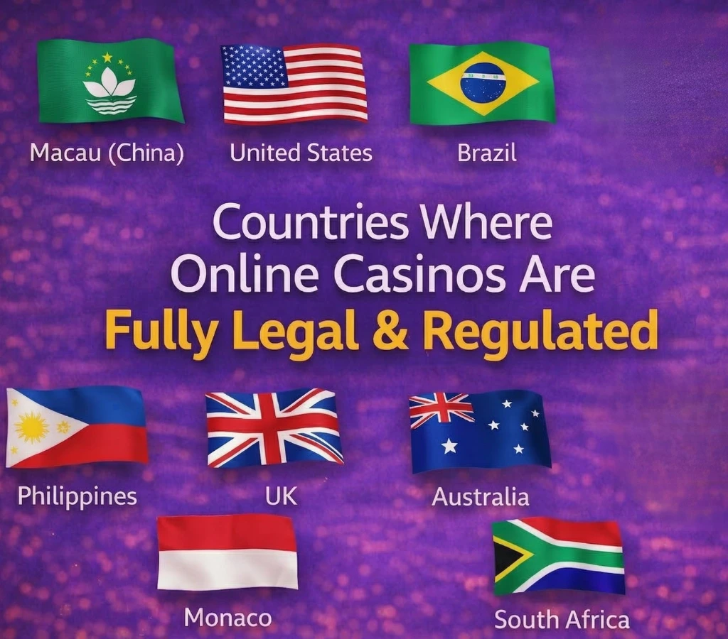 Paesi in cui i casinò online sono pienamente legali e regolamentati
