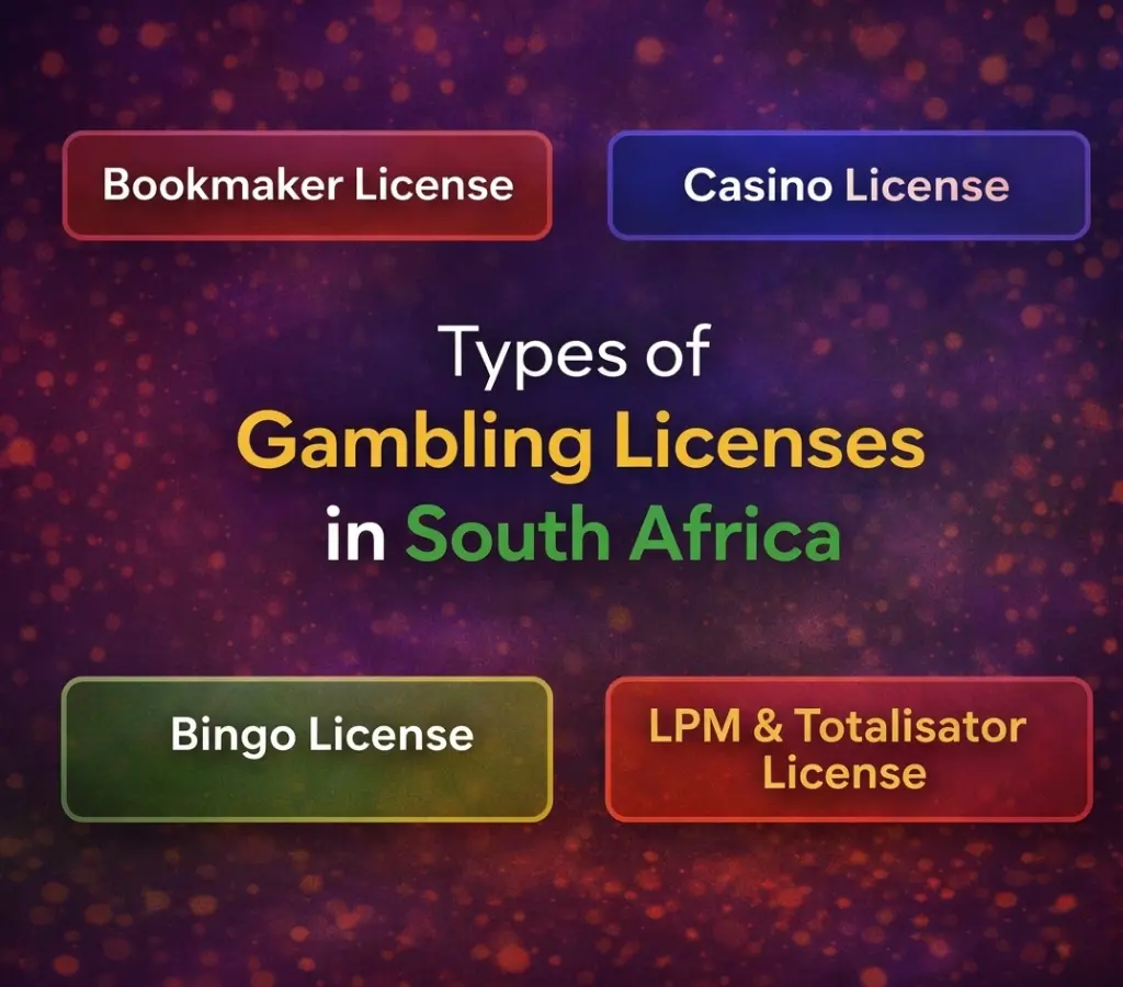 South Africa gambling license types