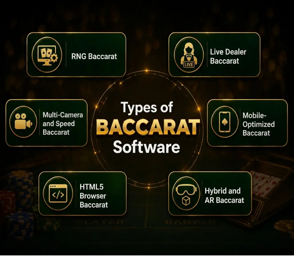 Types of baccarat casino software