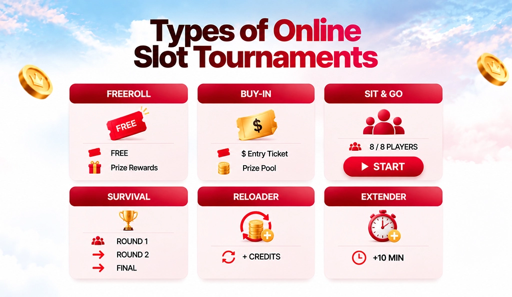 Types of Online Slot Tournaments