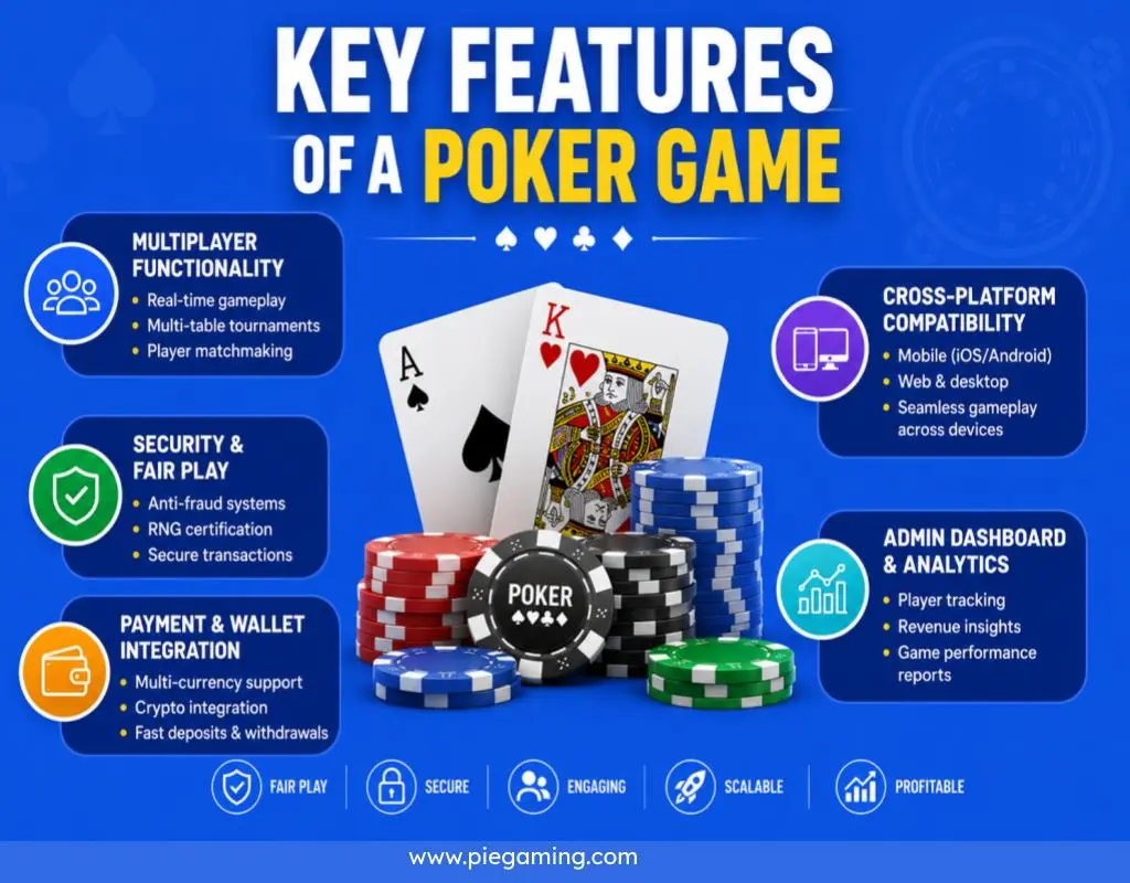 Poker game features