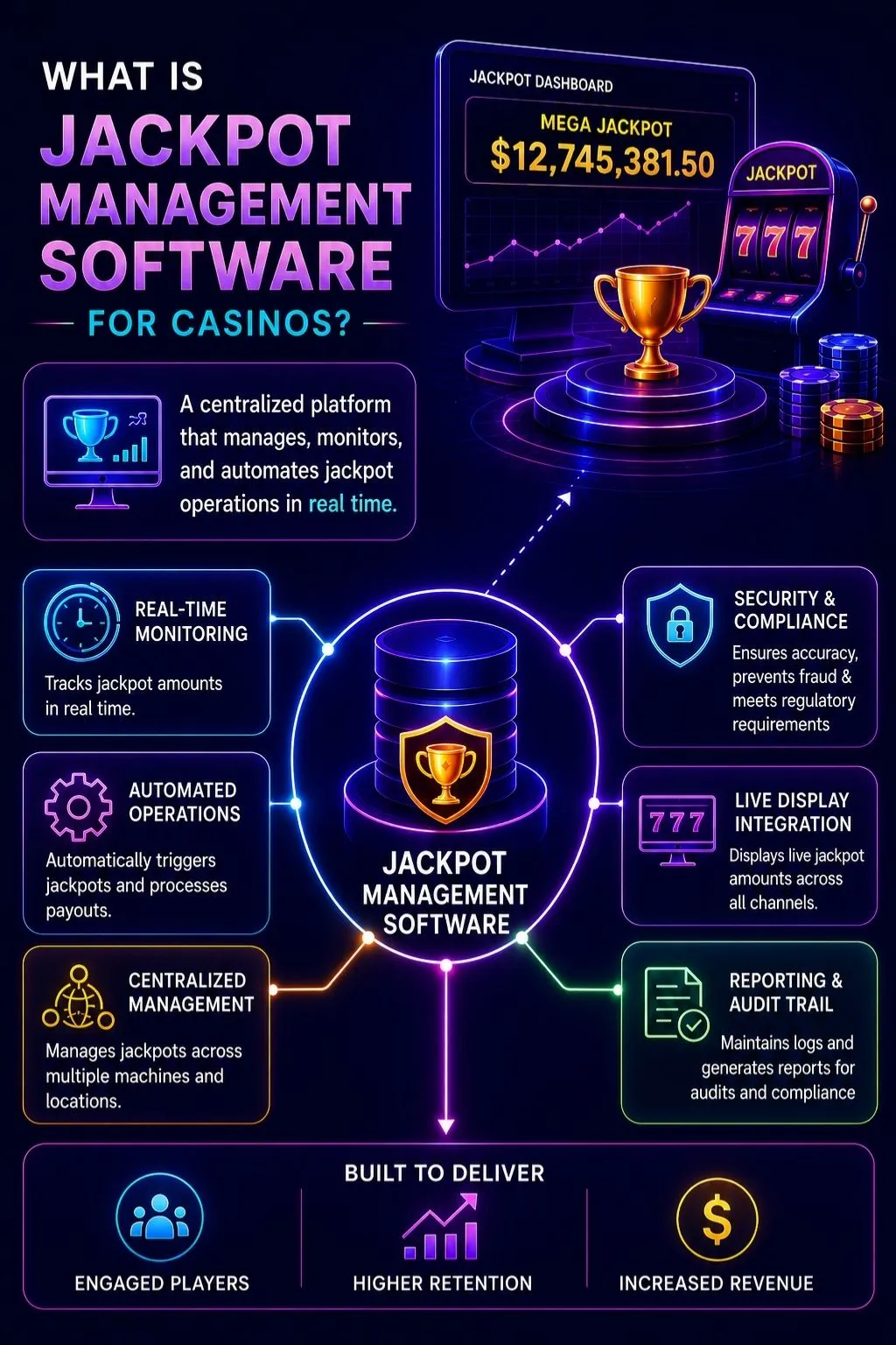 Casino jackpot management software