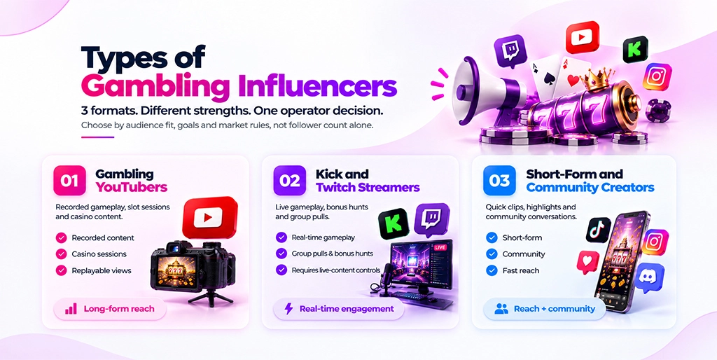 Types of Gambling Influencers