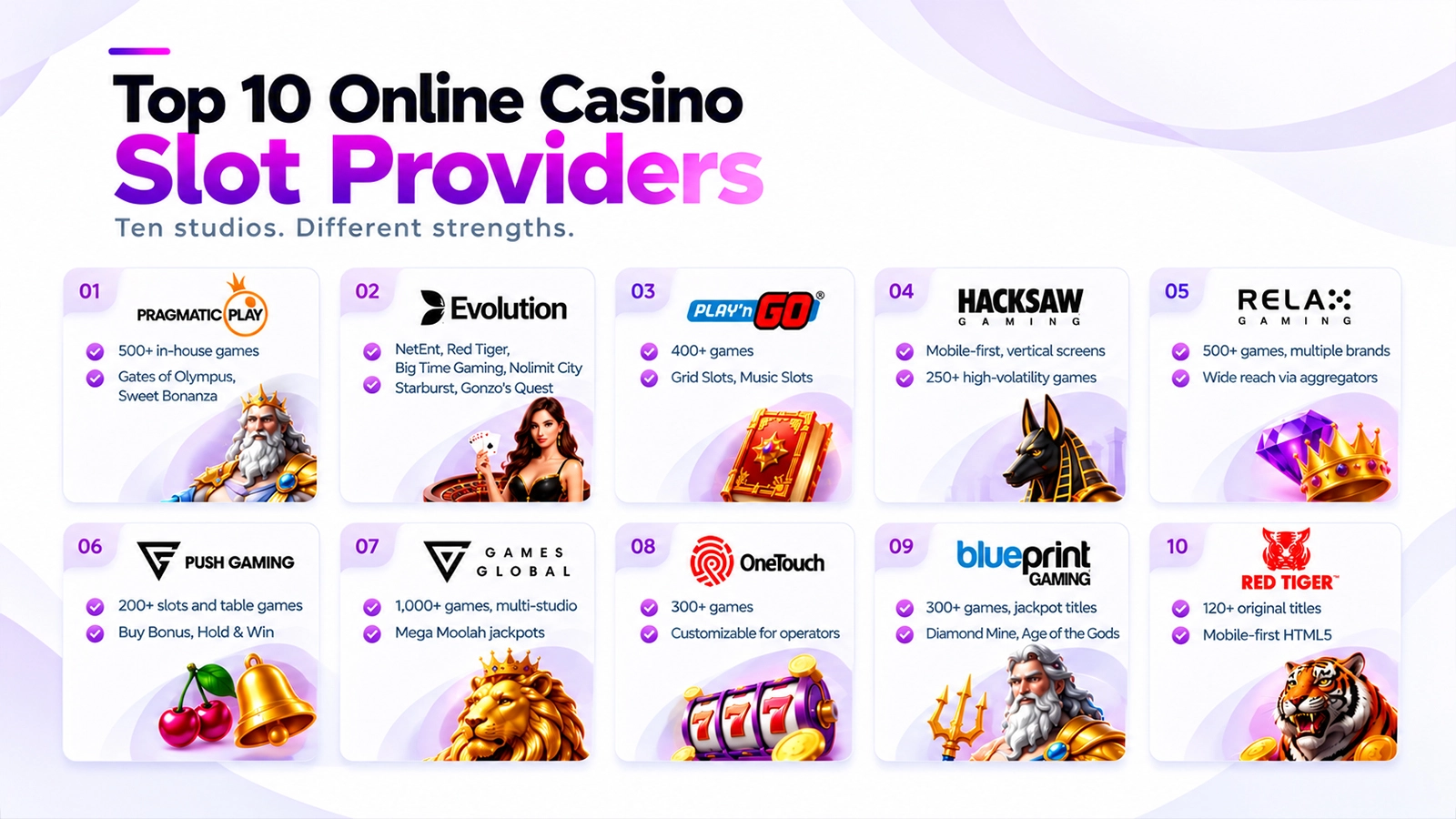 Top 10 Online Casino Slot Providers